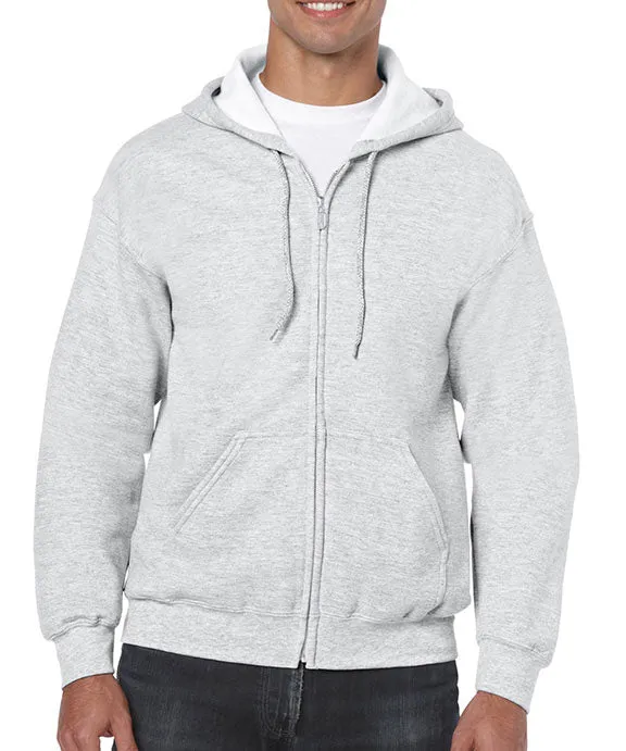 18600 - Gildan Heavy Blend™ Adult Full-Zip Hooded Sweatshirt | Ash