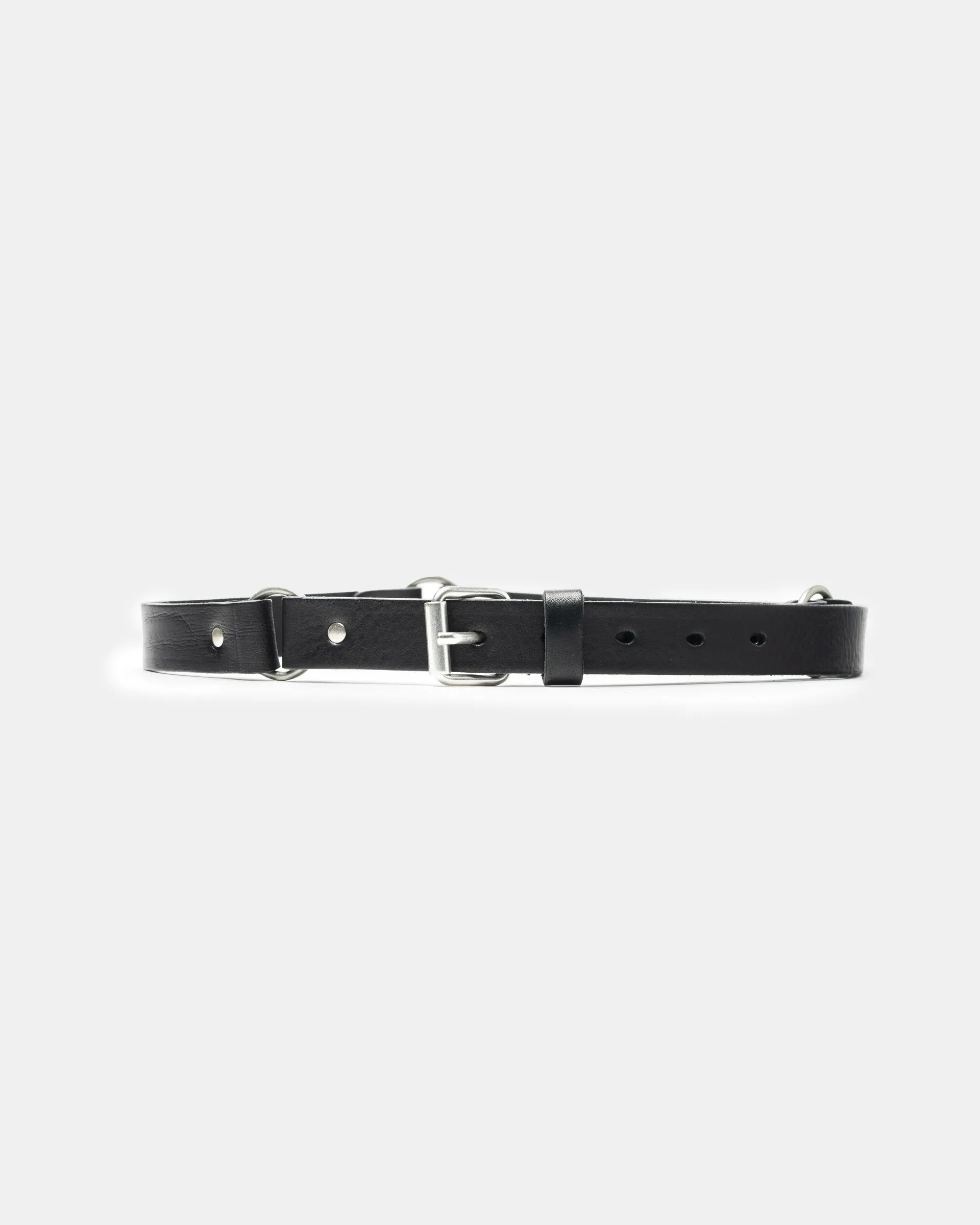 2.5 CM Ring Belt in Grizzly Black