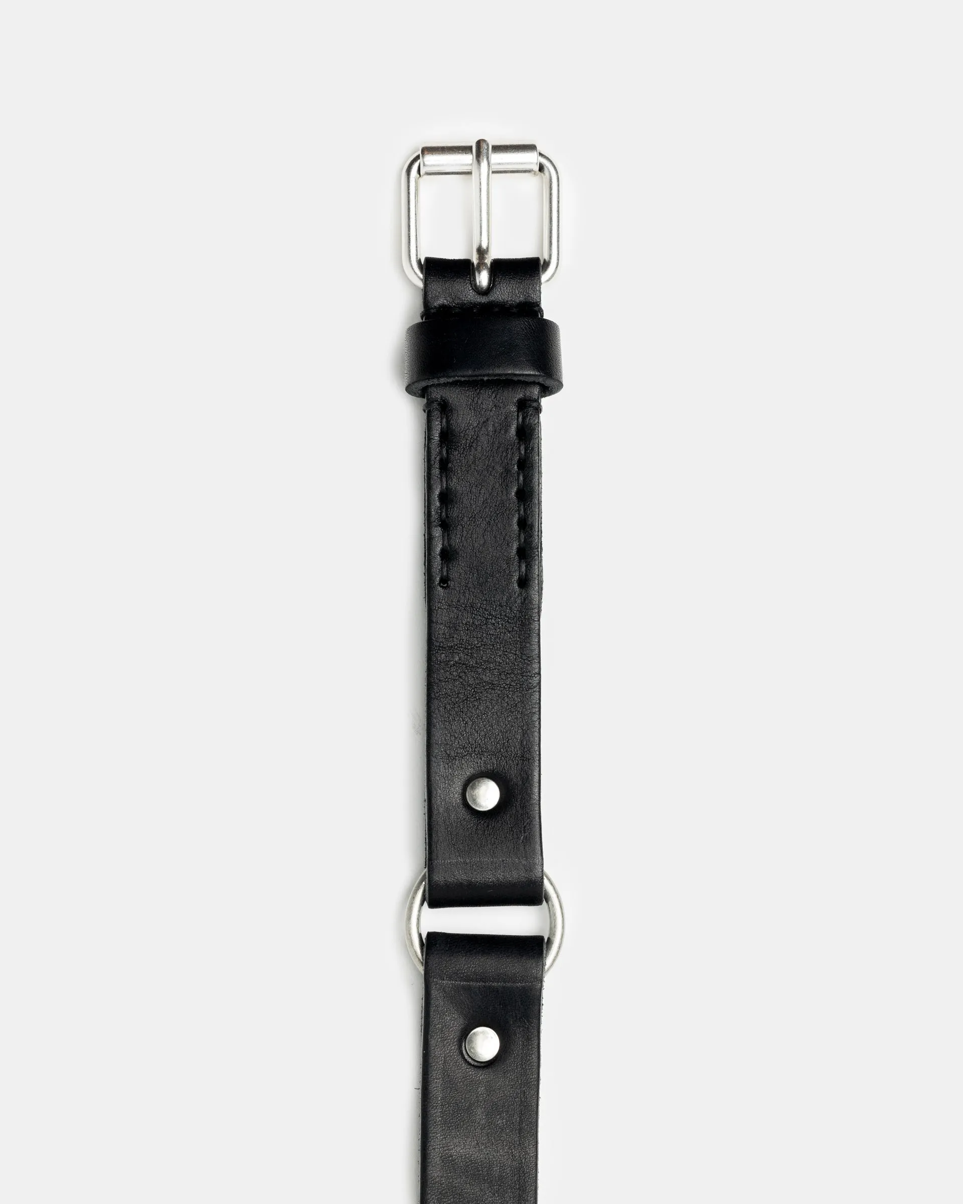 2.5 CM Ring Belt in Grizzly Black