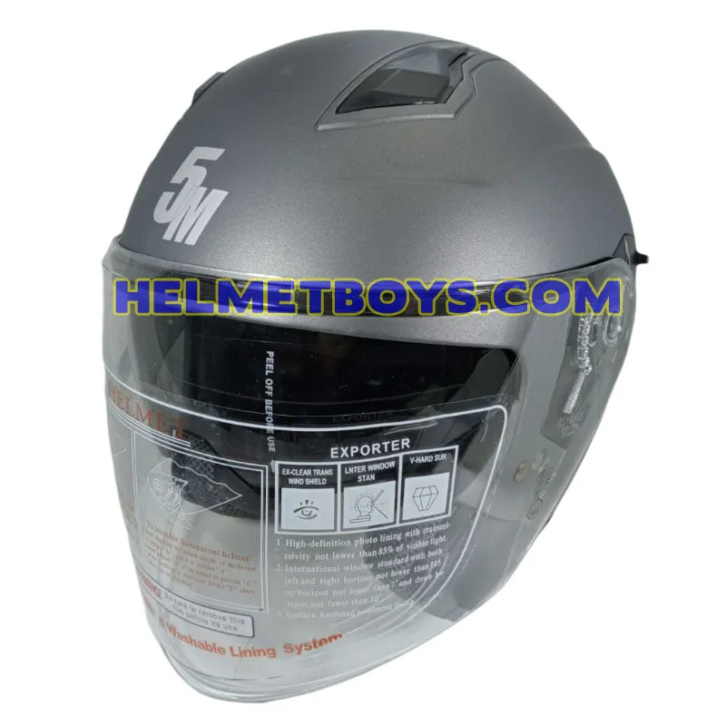 5M BOLTZ Motorcycle Sunvisor Helmet