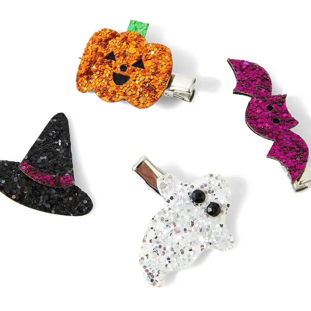 Accessorize London Girl's Multi Halloween Glitter Hair Clips Set Of 4