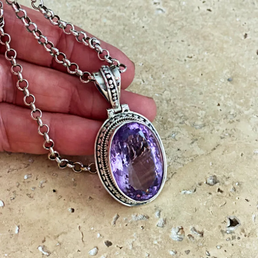 Amethyst Pendant - Tulsi