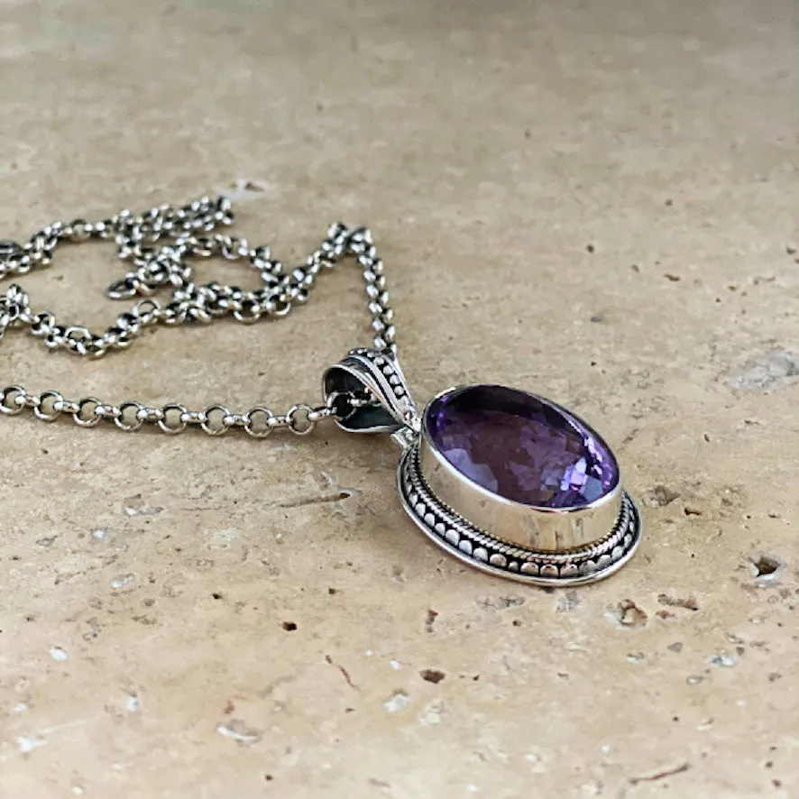 Amethyst Pendant - Tulsi