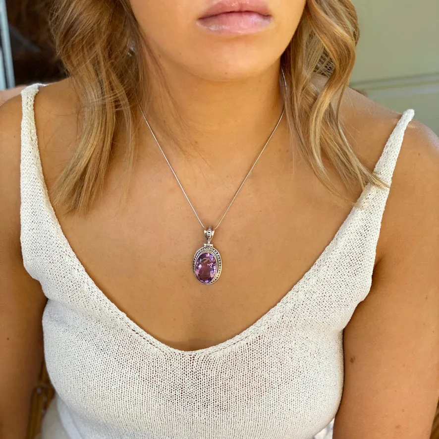 Amethyst Pendant - Tulsi