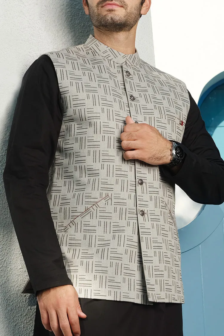 Ash Grey Suiting Waistcoat - AL-WC-287