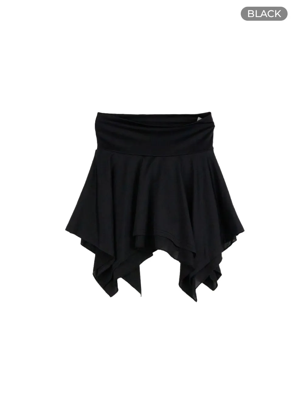 Asymmetrical Ruffle Mini Skort CU420