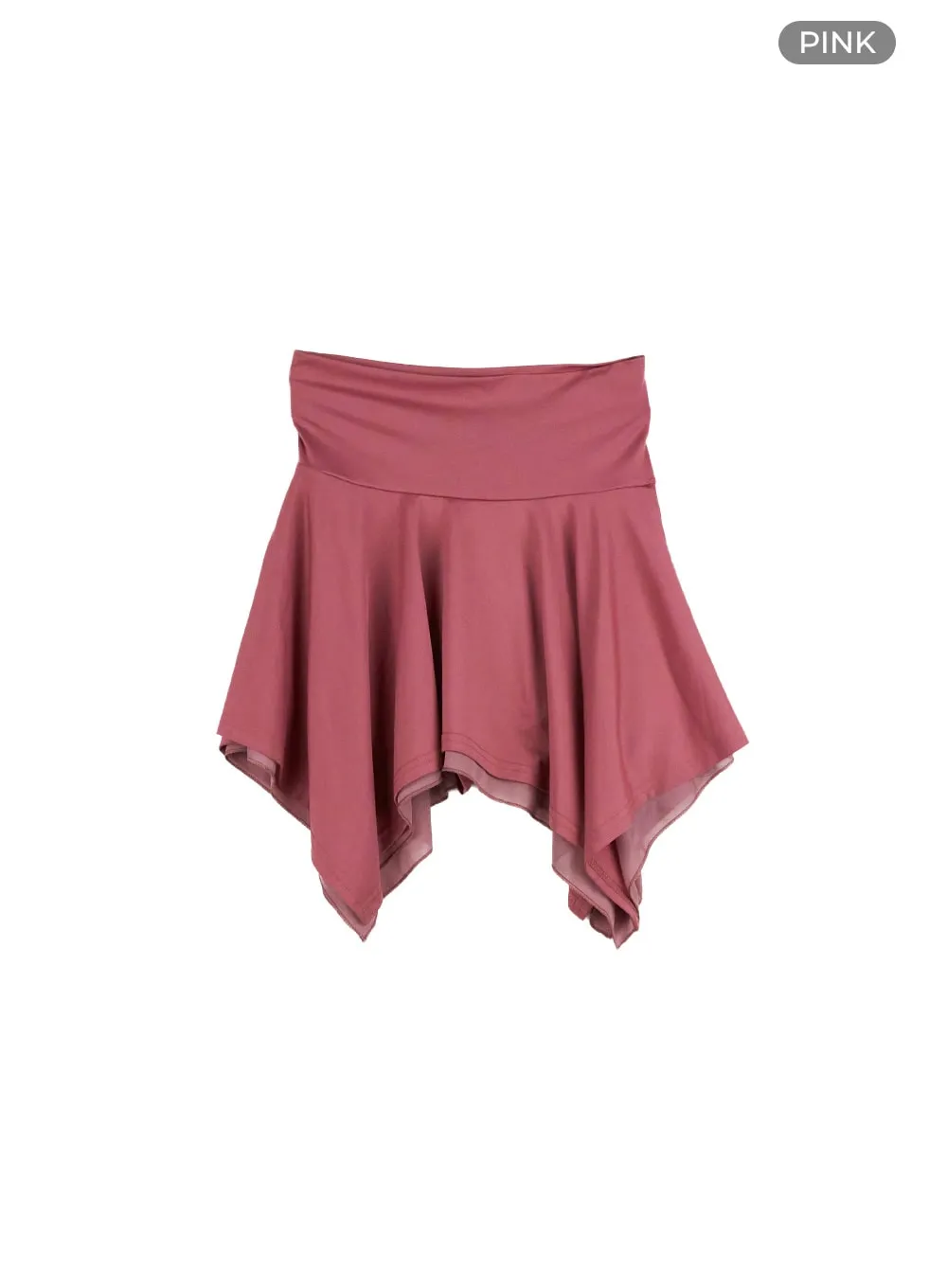 Asymmetrical Ruffle Mini Skort CU420