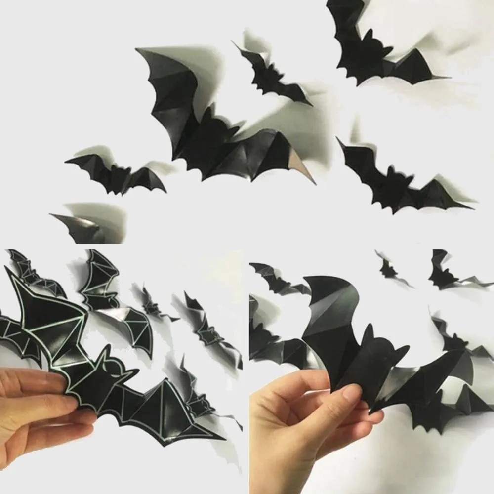 Bat Vinyl Wall Stickers (8 pieces)