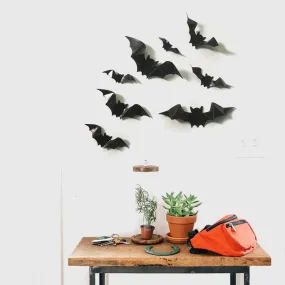 Bat Vinyl Wall Stickers (8 pieces)