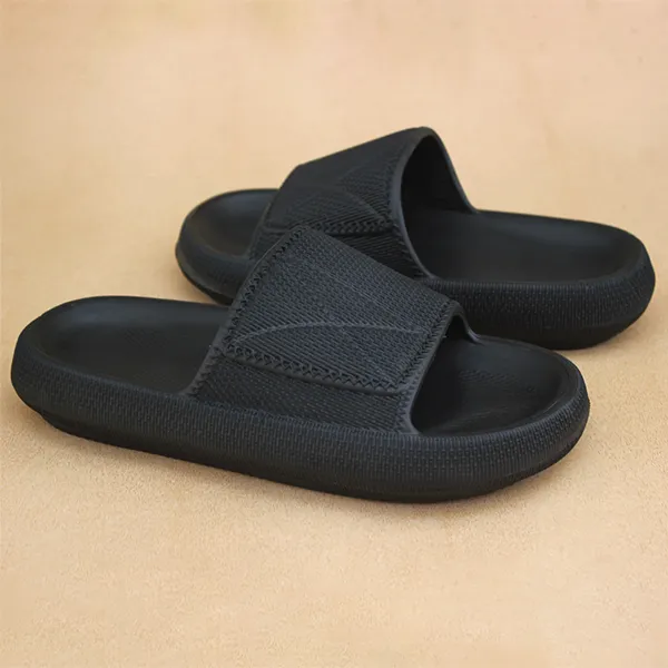 Black Soft Slippers for men