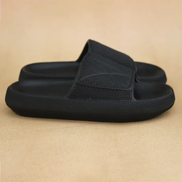 Black Soft Slippers for men