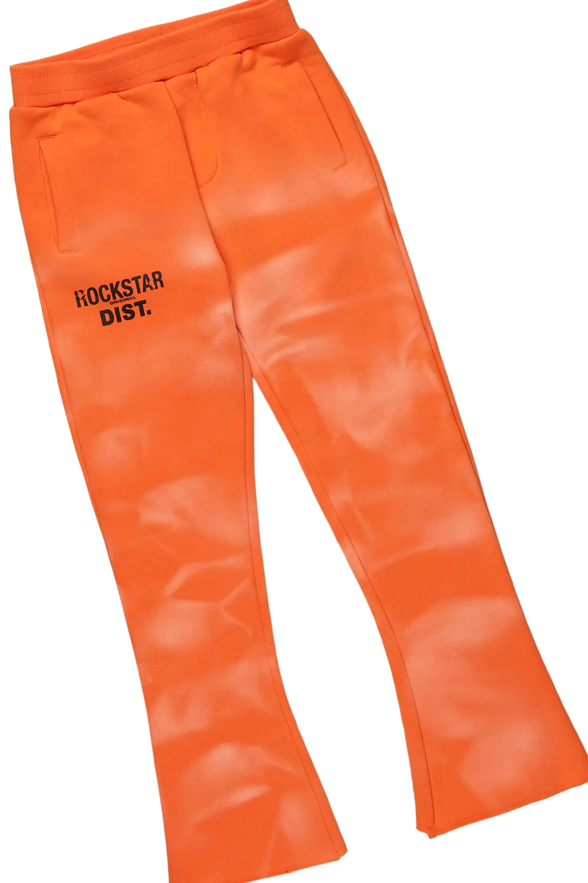 Boys Nelly Orange Stacked Pant Set