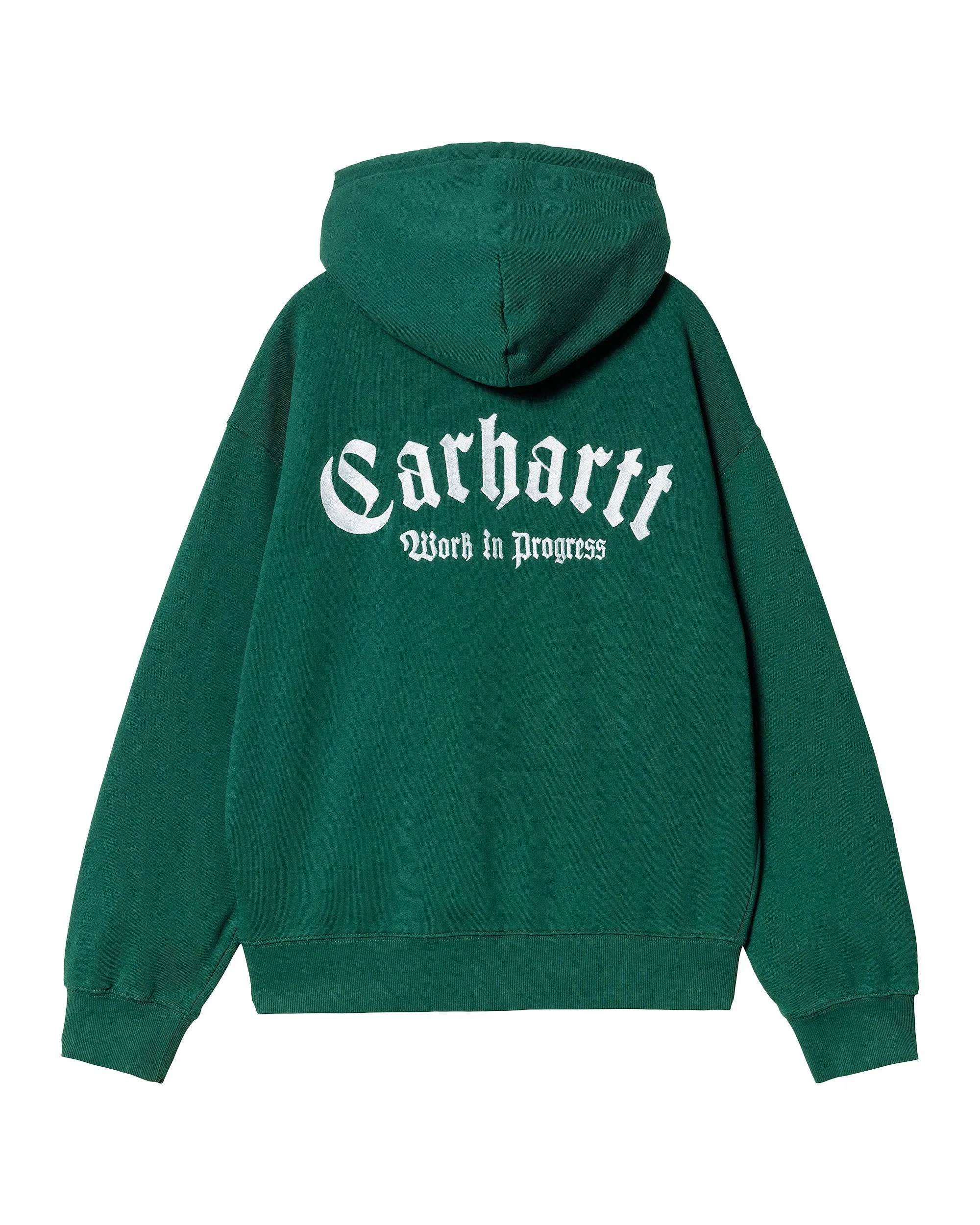 Carhartt Wip Hooded Onyx Script Sweat Chervil White