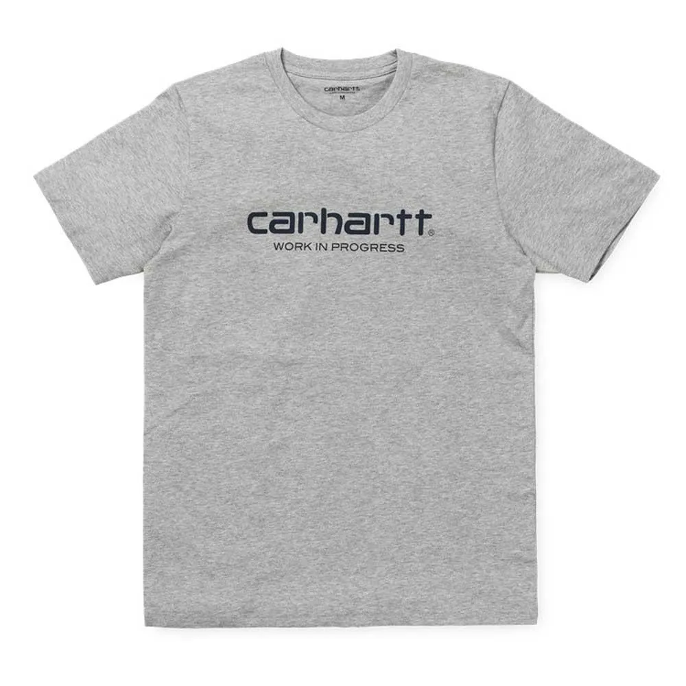 Carhartt Wip Script T-Shirt Grey Heater / Navy