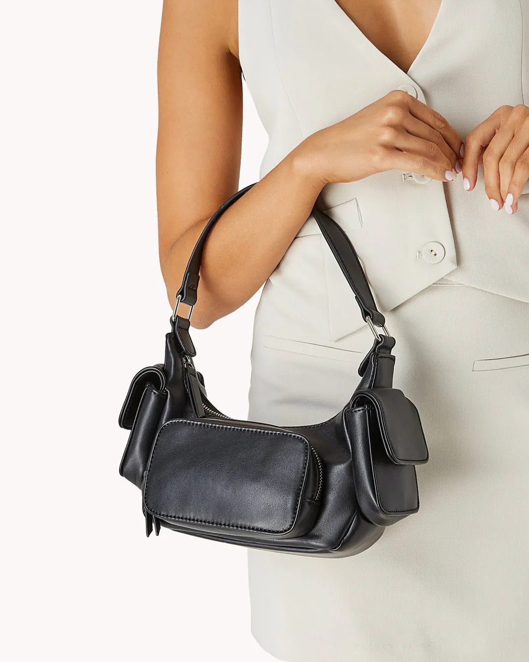 CARMEN SHOULDER BAG - BLACK