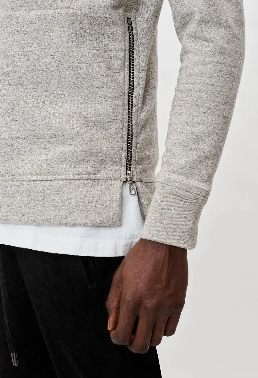 Cashmere Fleece Hooded Villain / Heather Oatmeal