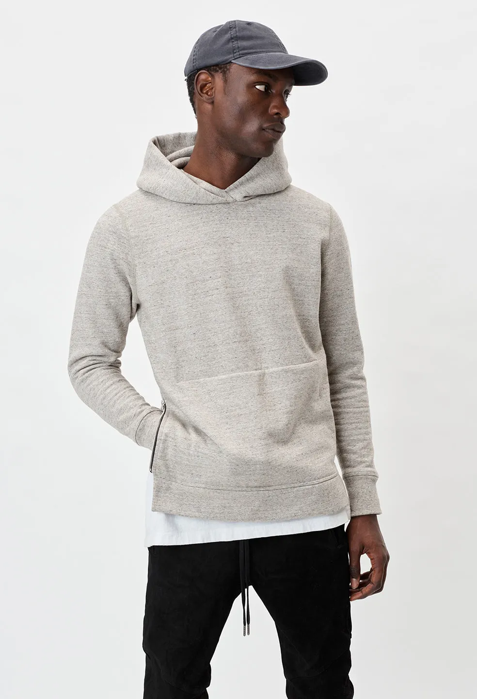 Cashmere Fleece Hooded Villain / Heather Oatmeal