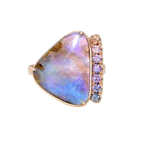 Champagne Skies Australian Opal Ring