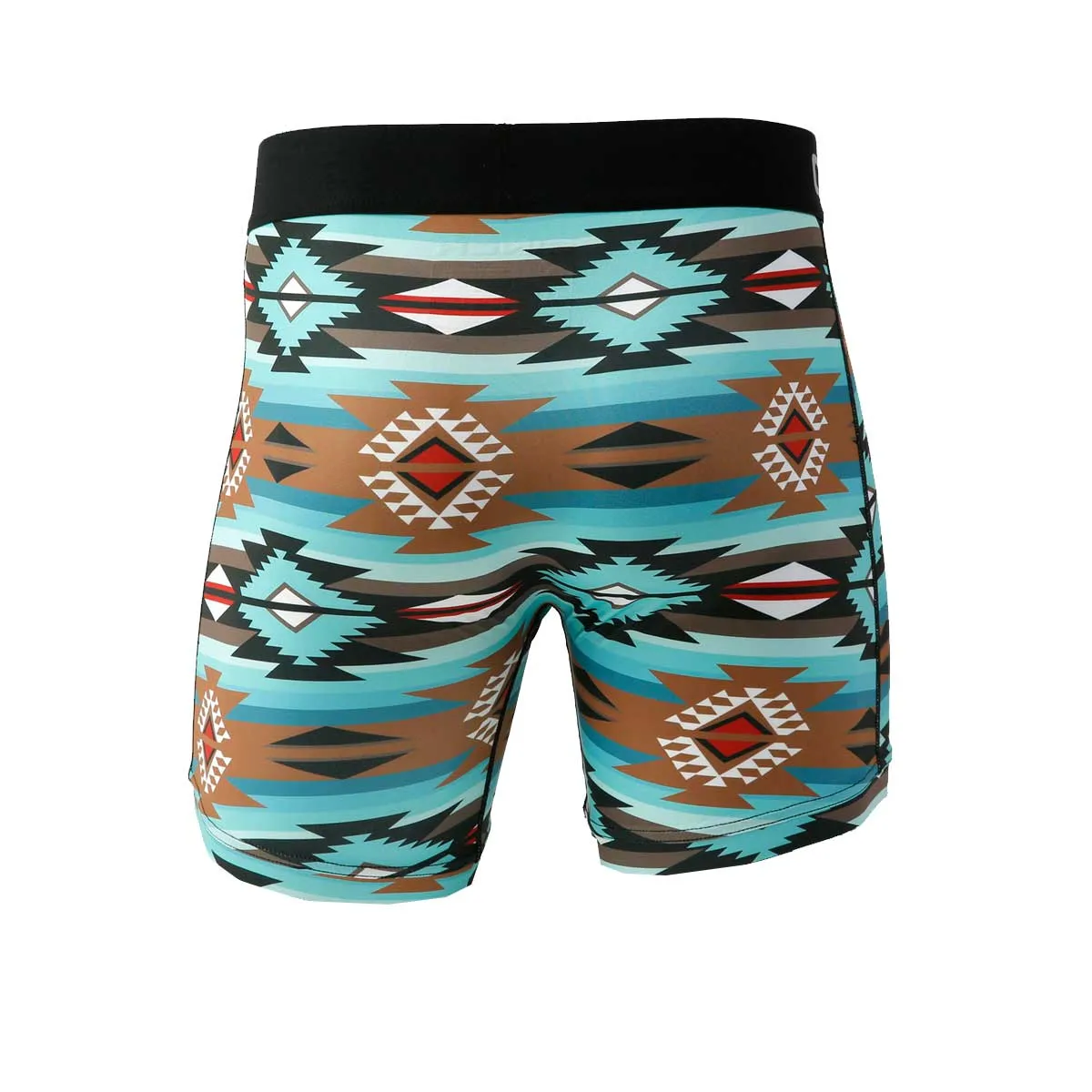 Cinch Men's 6" Aztec Boxer Briefs -Turquoise