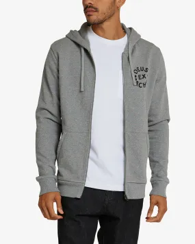 Circle Logo Hoodie - Grey Marle