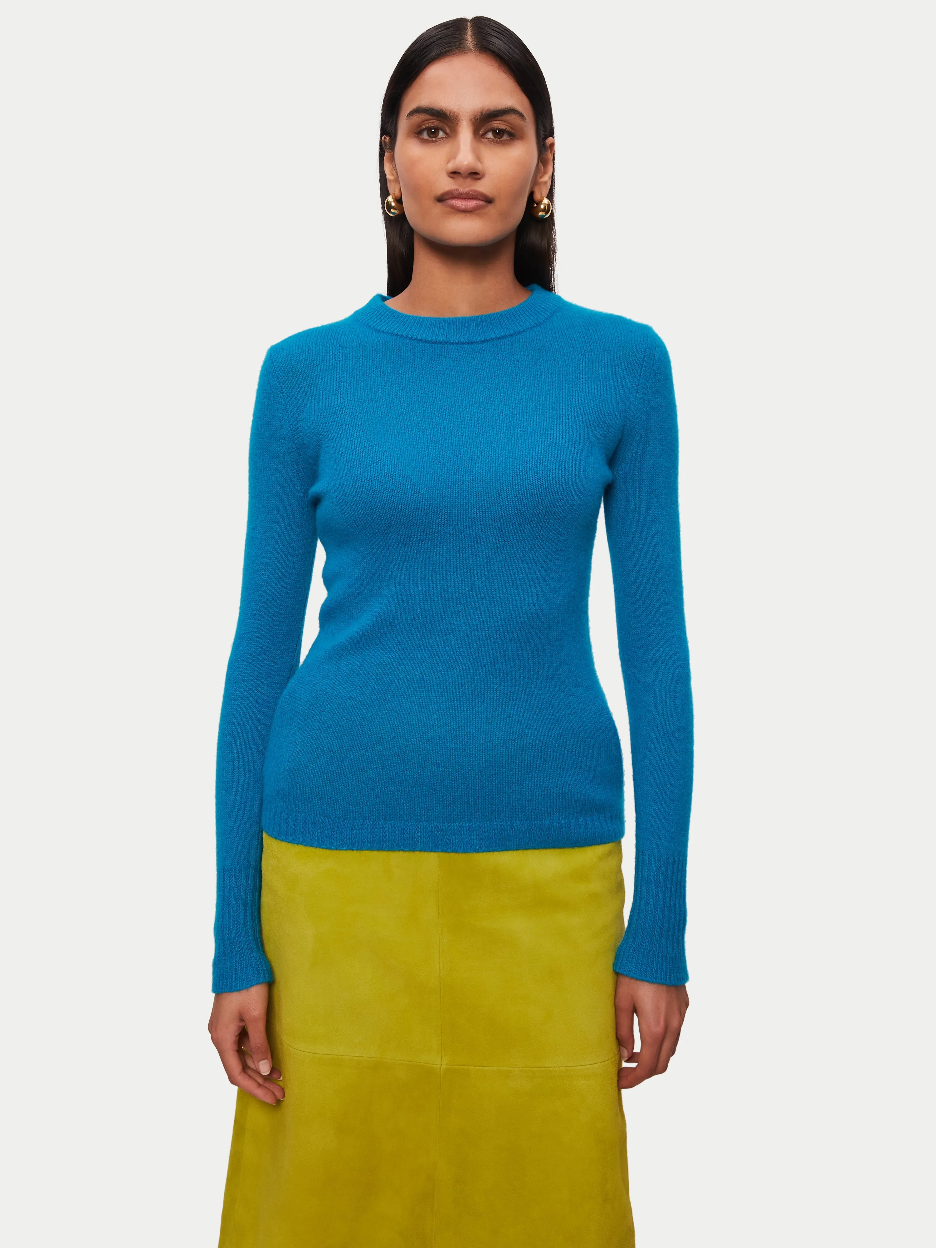 Cloud Cashmere Crew Jumper | Blue