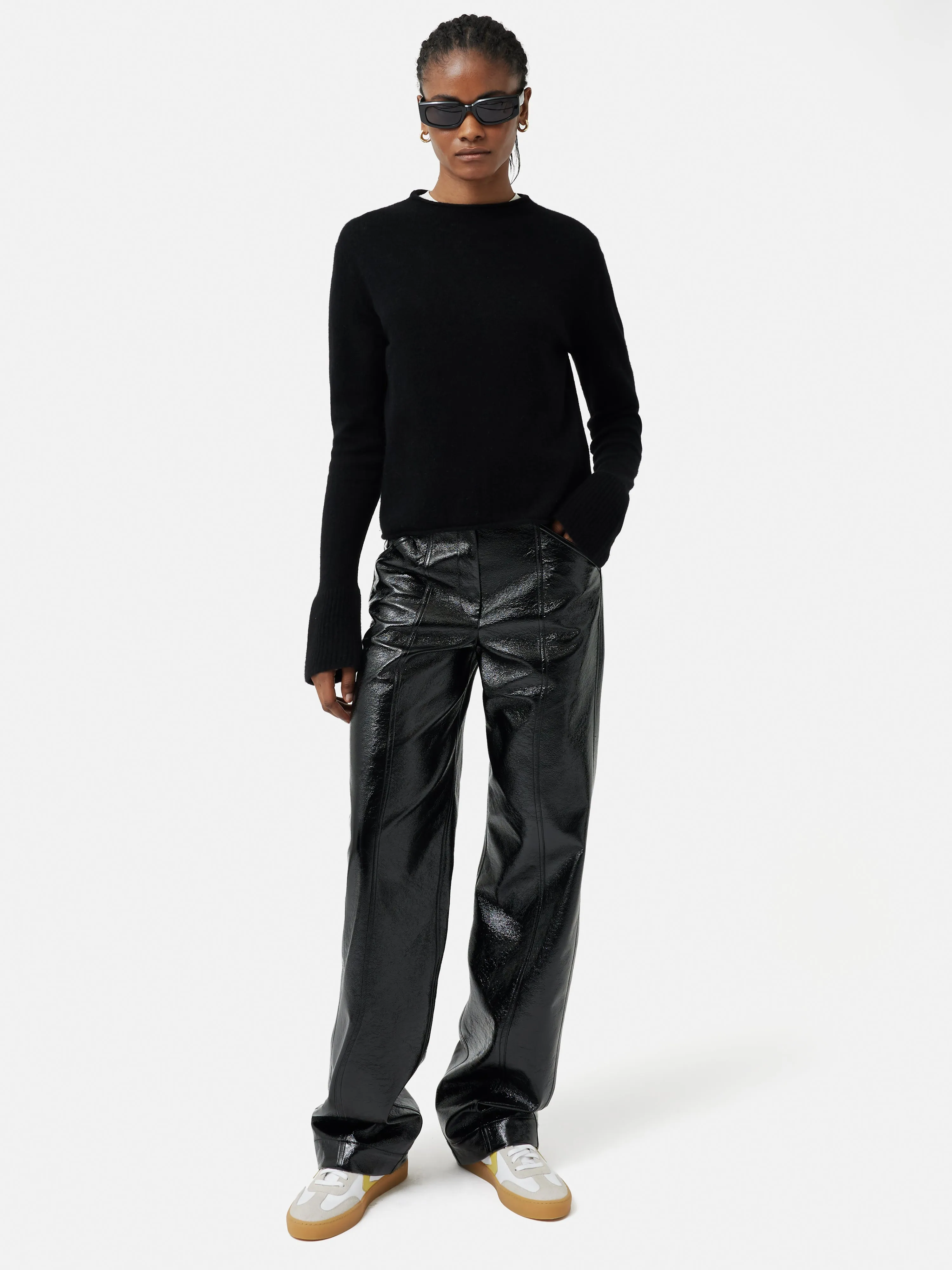 Cloud Cashmere Eldon Jumper | Black