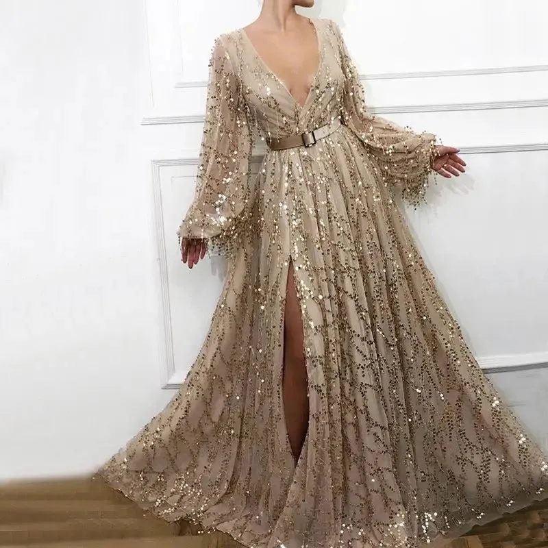 Dazzling Champagne Gown