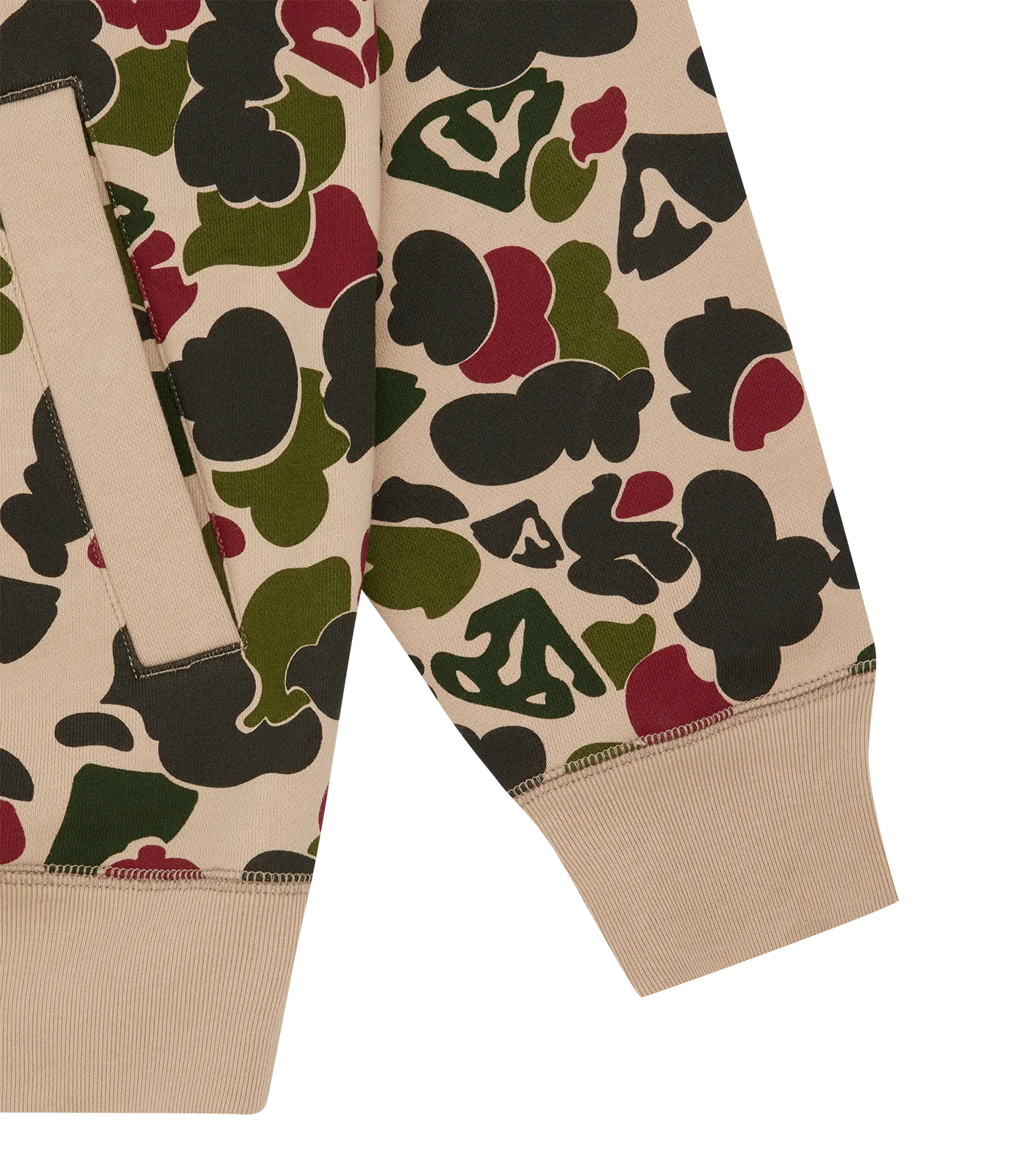 DUCK CAMO ZIP-THROUGH HOOD - MULTI CAMO