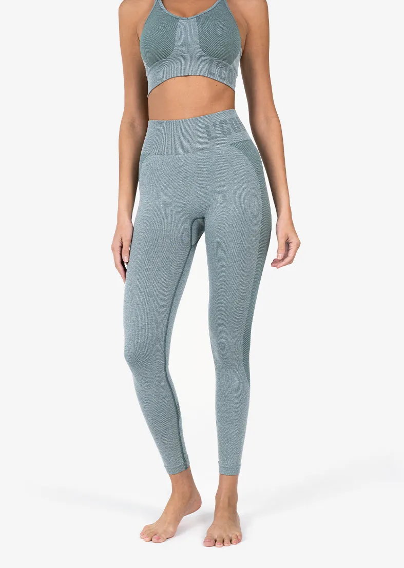 Elevate Seamless Leggings Green Marl