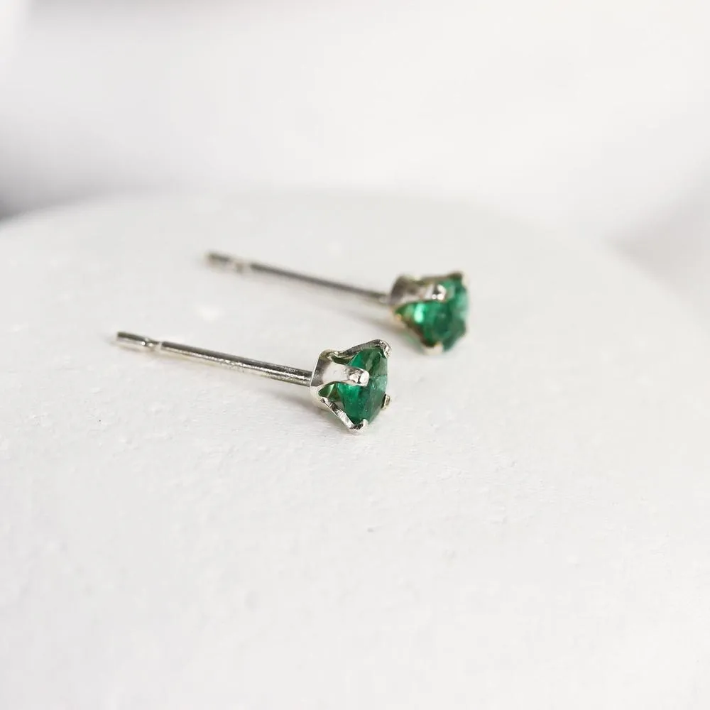 Emerald Mini Studs