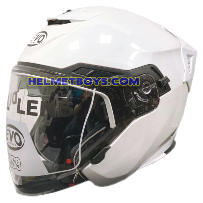 EVO RS9 Motorcycle Sunvisor Helmet GLOSSY WHITE