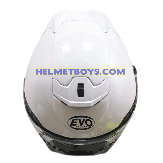 EVO RS9 Motorcycle Sunvisor Helmet GLOSSY WHITE