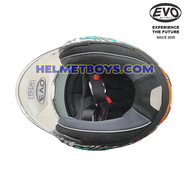 EVO RS9 Motorcycle Sunvisor Helmet LION DANCE