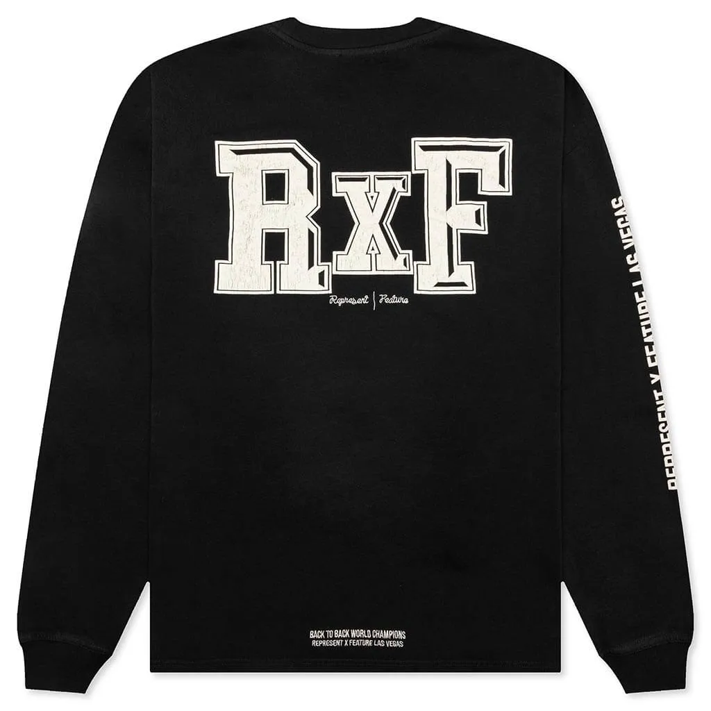 Feature x Represent Head 2 Head L/S T-Shirt - Stained Black