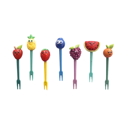 Fruit Handmade Food Picks (7 pieces)