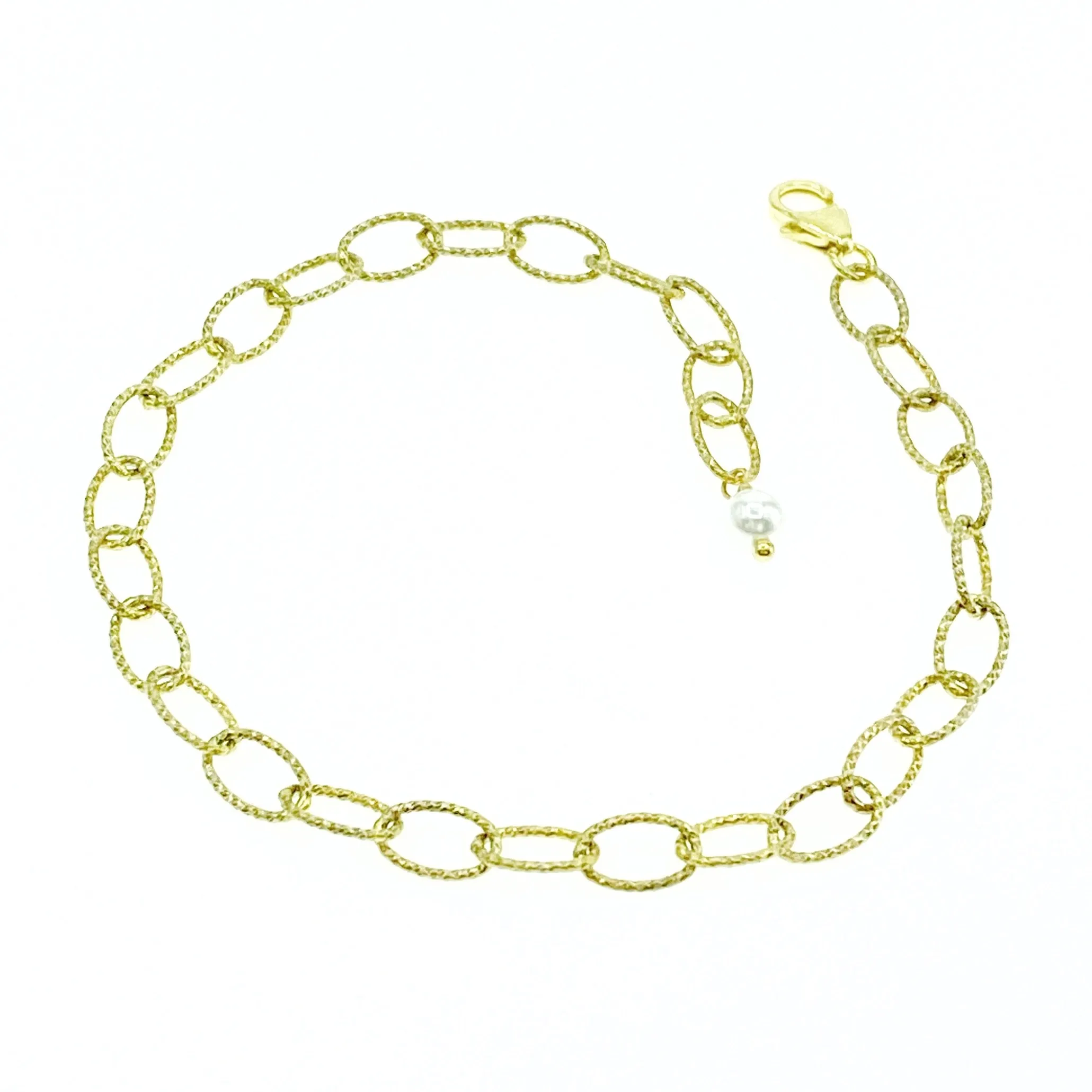 Gold Shimmer Oval Chain