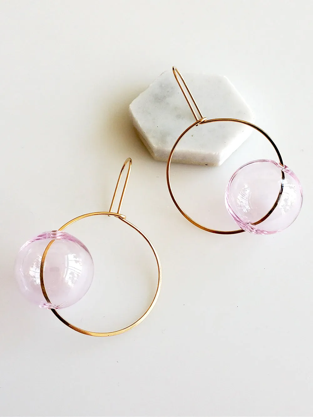 Hyworks: Round & Round Glass Earrings