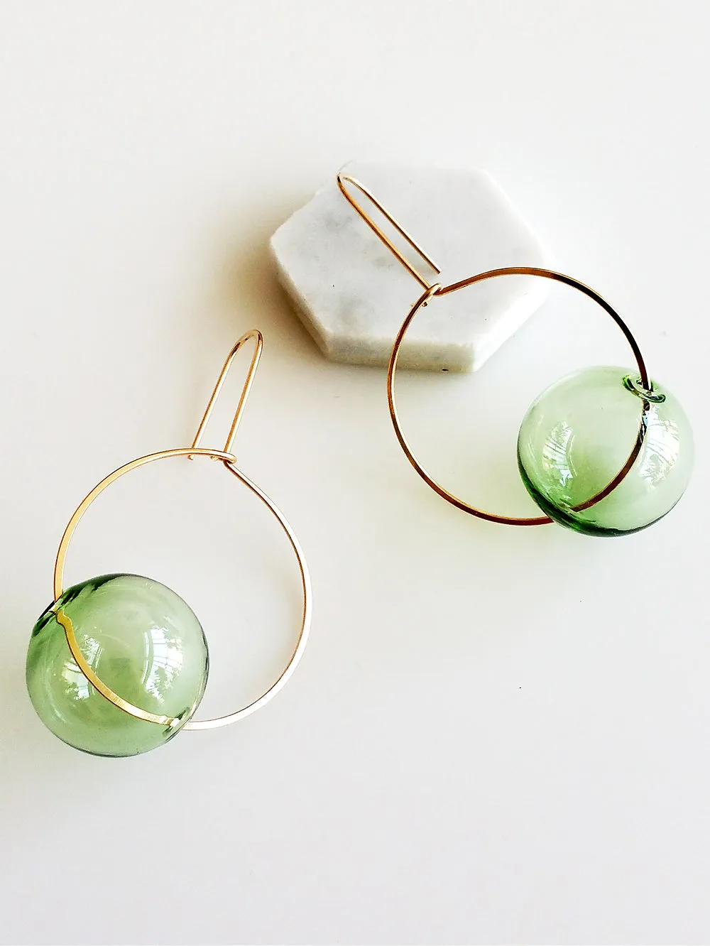 Hyworks: Round & Round Glass Earrings