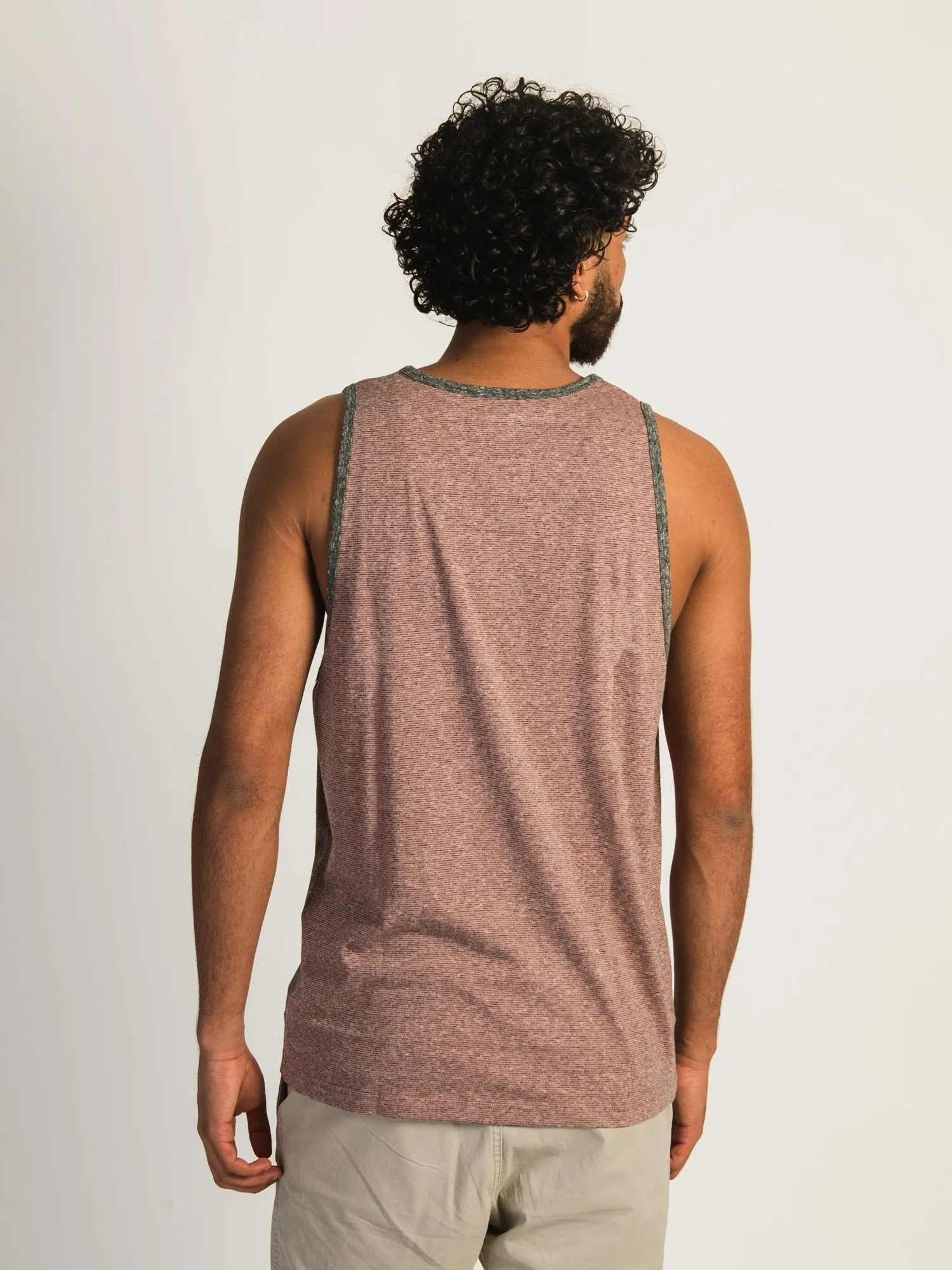 KOLBY CLEM MELANGE TANK - CORAL