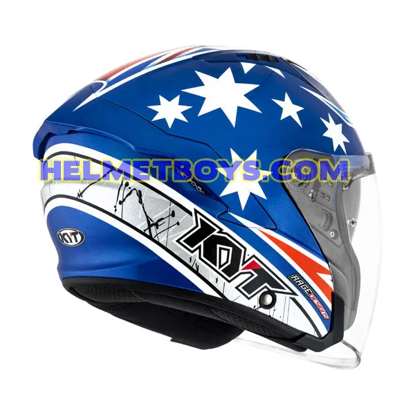 KYT NFJ Motorcycle Sunvisor Helmet BROC PARKES