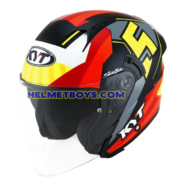 KYT NFJ Motorcycle Sunvisor Helmet JAUME MASIA 2019