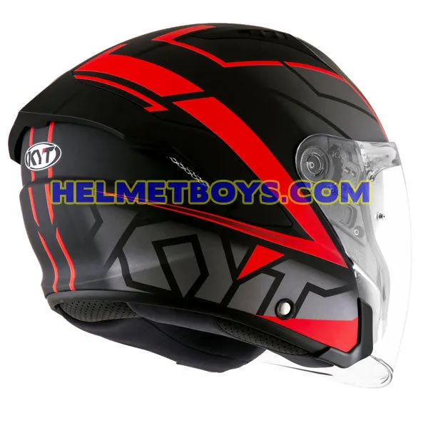 KYT NFJ Motorcycle Sunvisor Helmet MOTION FLUO