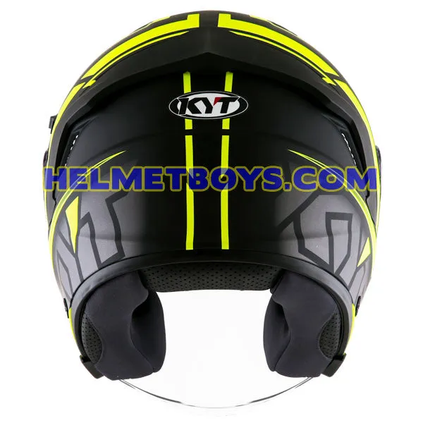 KYT NFJ Motorcycle Sunvisor Helmet MOTION FLUO