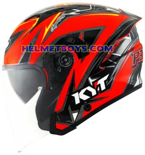 KYT NFJ Motorcycle Sunvisor Helmet PESCAO