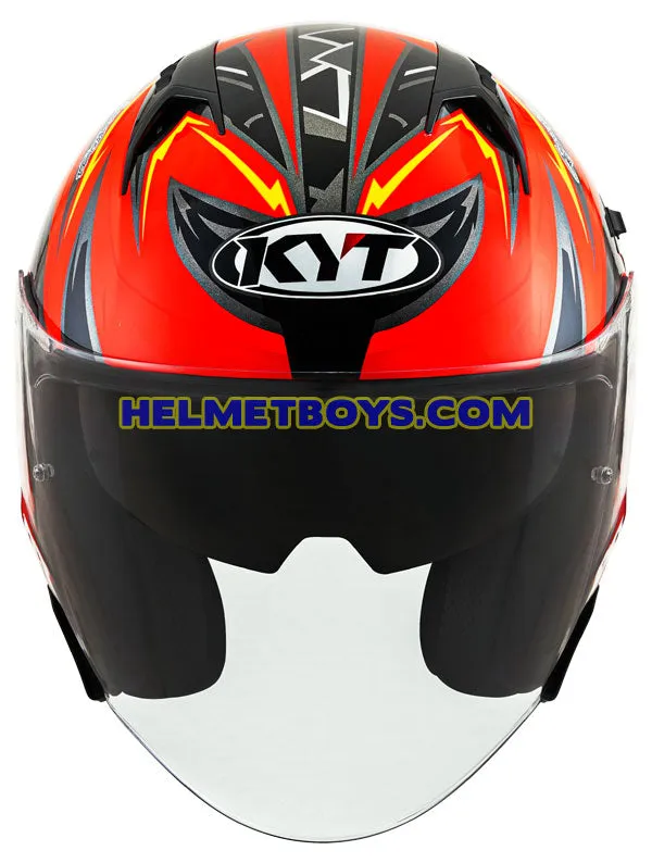 KYT NFJ Motorcycle Sunvisor Helmet PESCAO