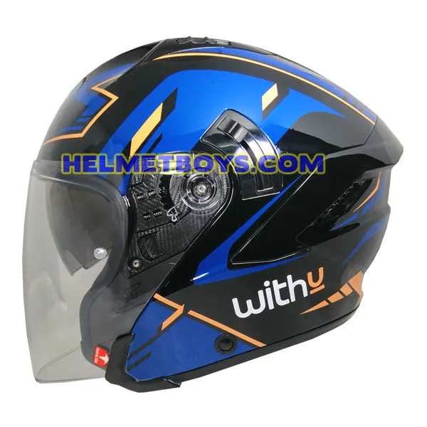 KYT NFJ Motorcycle Sunvisor Helmet RNF WITHU