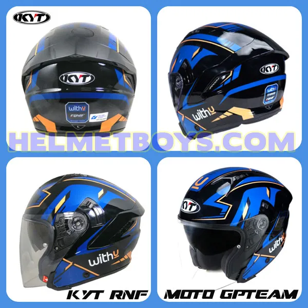 KYT NFJ Motorcycle Sunvisor Helmet RNF WITHU