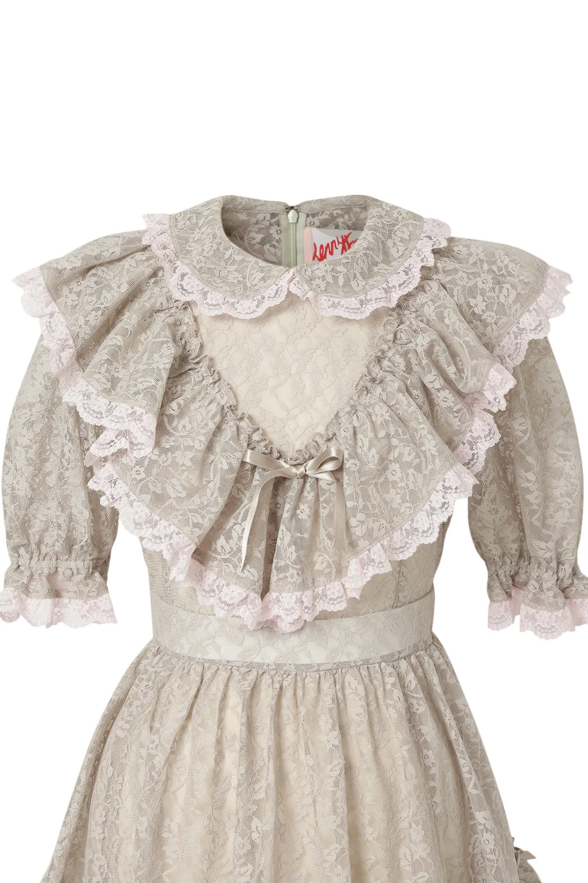 Lace Lolita Dress / Beige pink