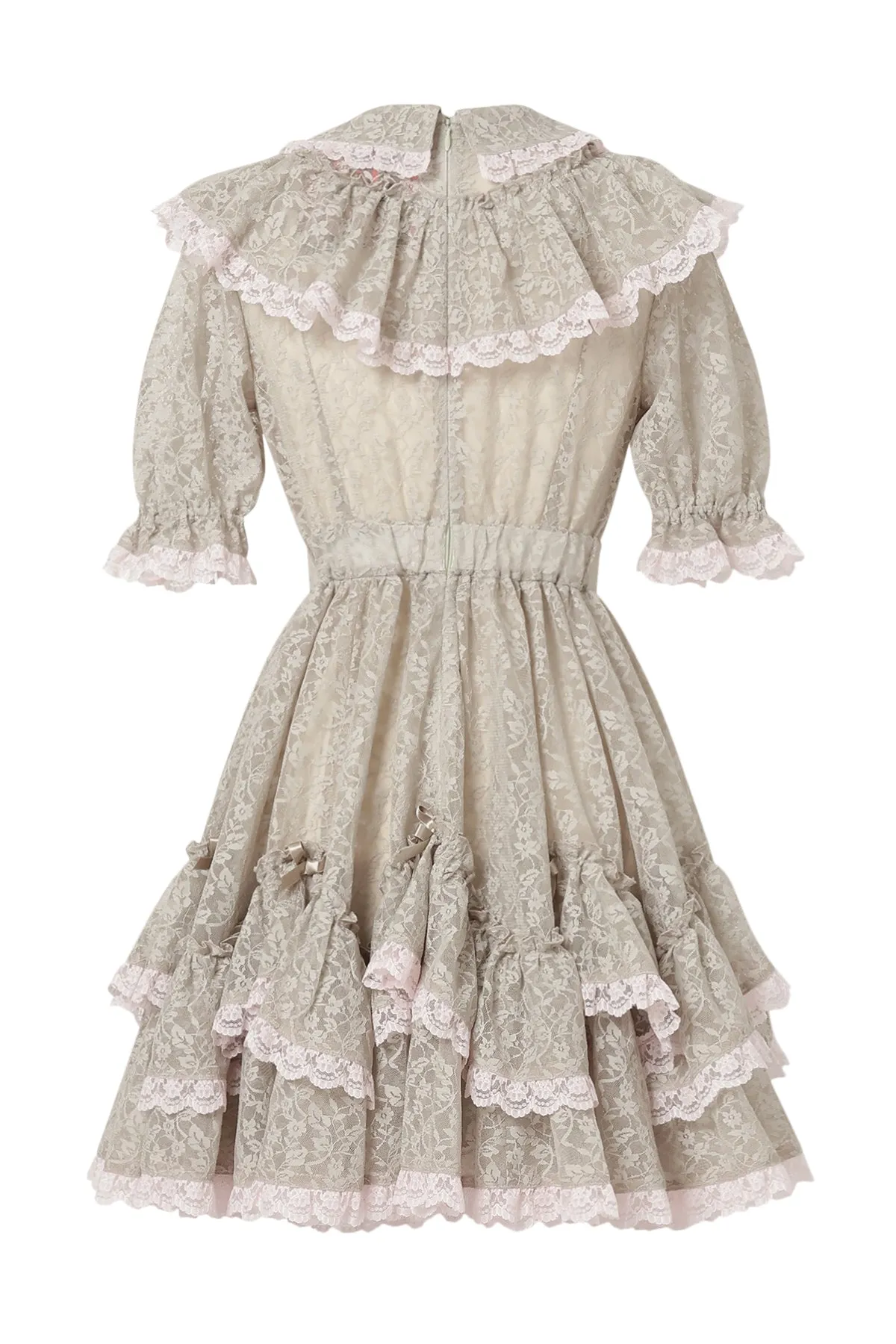 Lace Lolita Dress / Beige pink