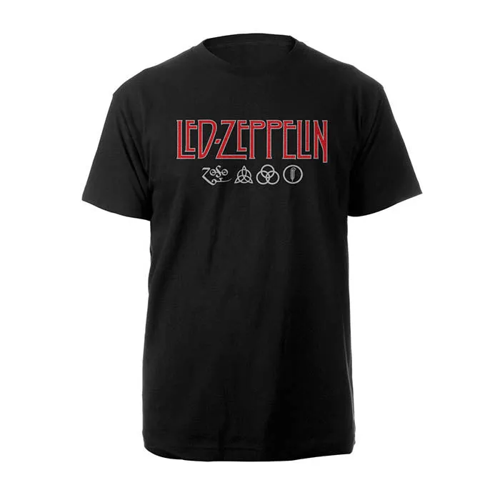 Led Zeppelin Logo & Symbols T-Shirt